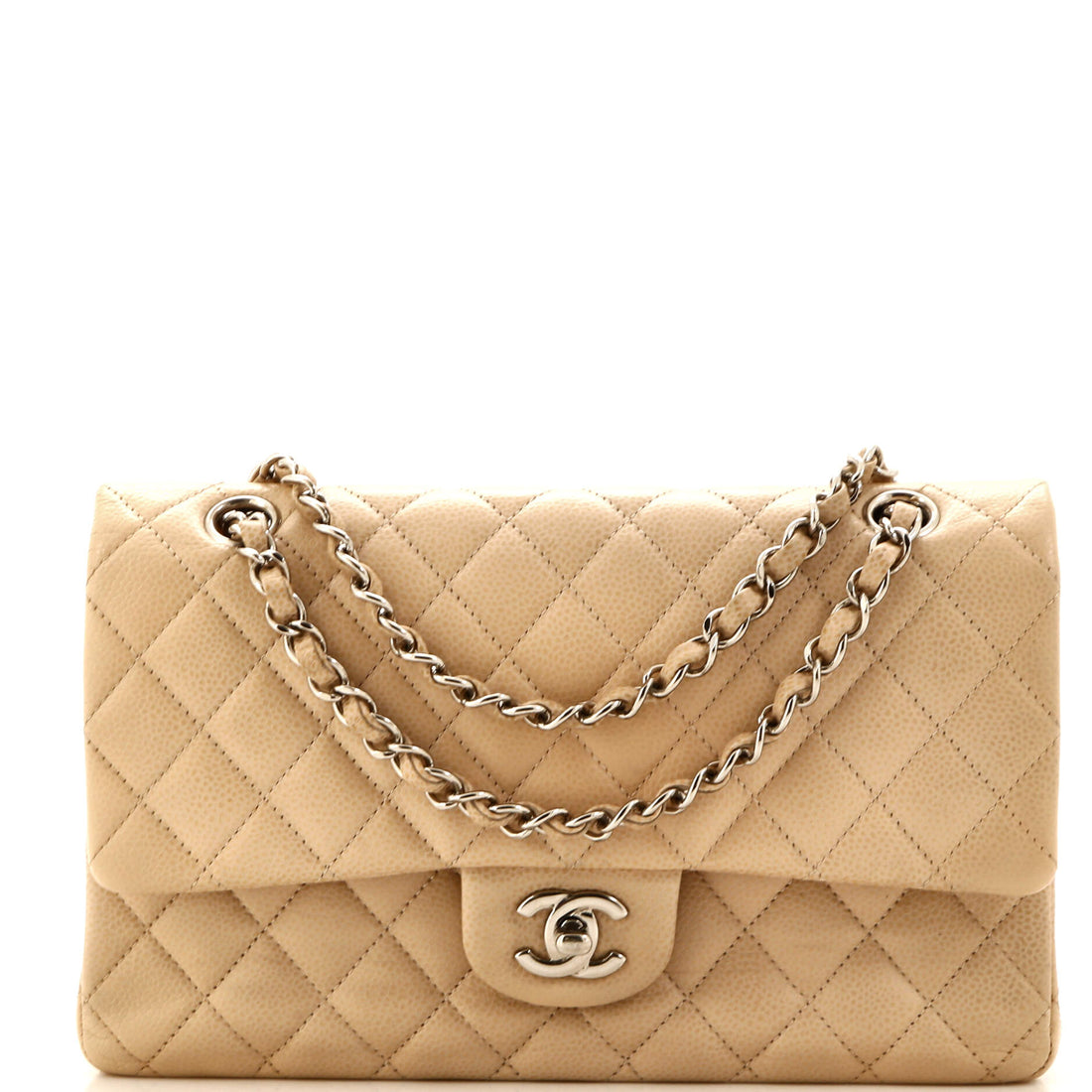 CHANEL Classic Double Flap Bag Quilted Caviar Medium - Handbag & Wallet Accessories
