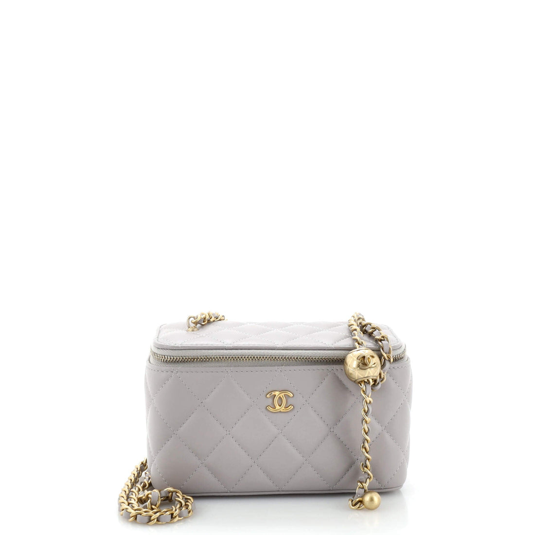 CHANEL Classic Vanity Case with Chain Quilted Lambskin Small - Handbag & Wallet Accessories