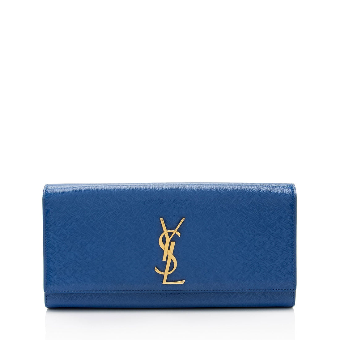 Saint Laurent Patent Leather Grain de Poudre Monogram Kate Clutch - women/handbags/clutches