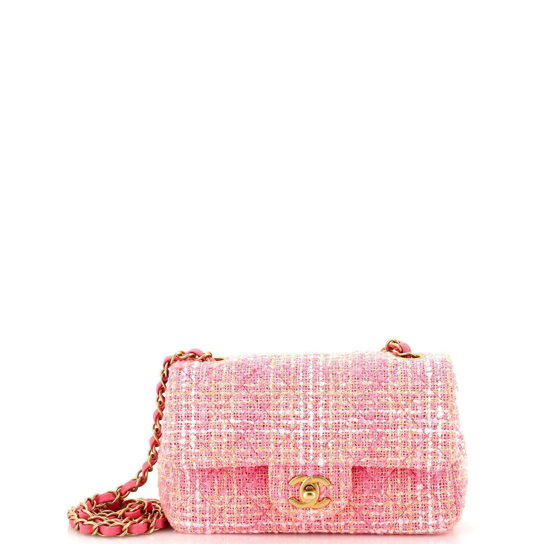 CHANEL Classic Single Flap Bag Quilted Tweed Mini - Handbag & Wallet Accessories