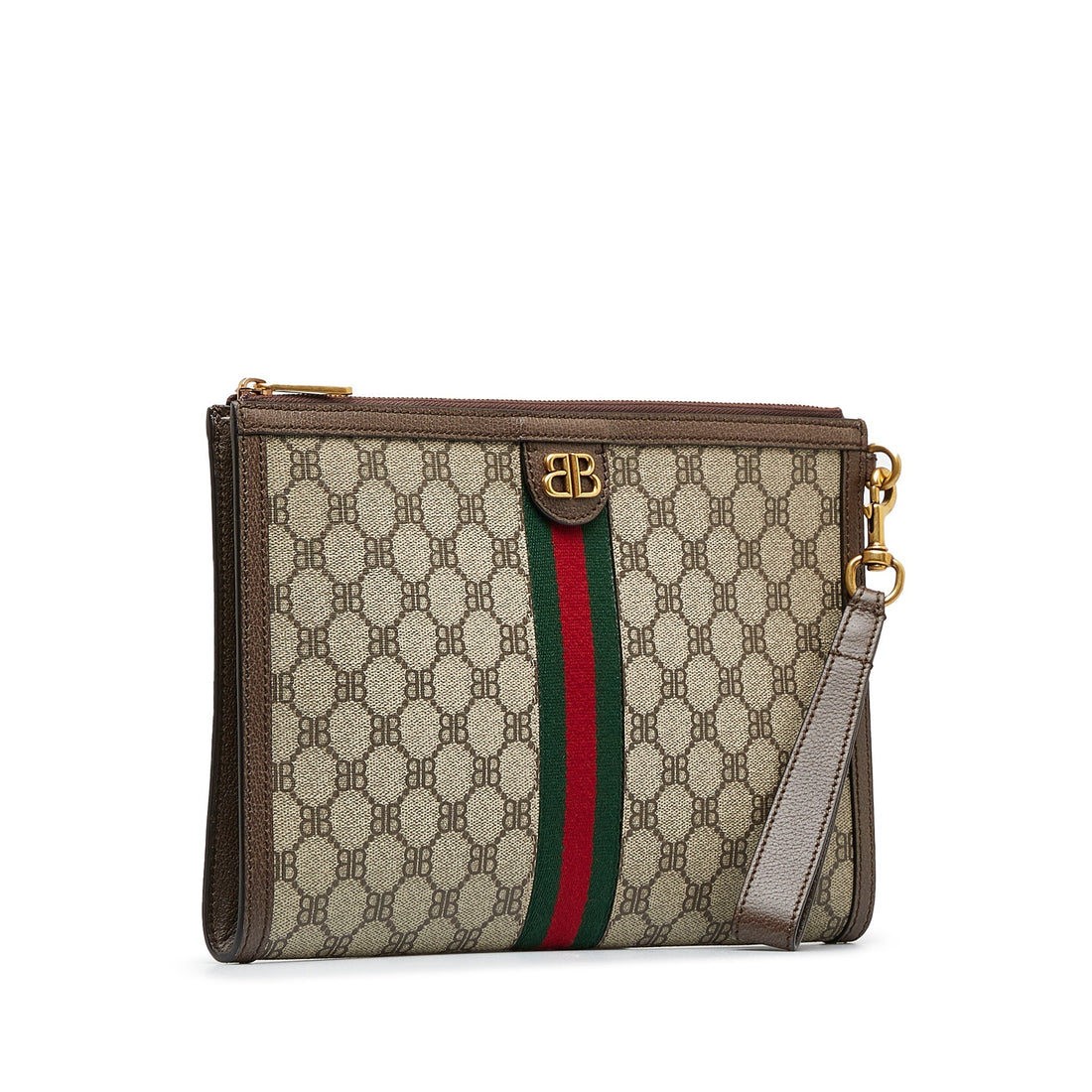 GUCCI X Balenciaga BB Supreme Ophidia Web Clutch Clutch Bag - Gucci