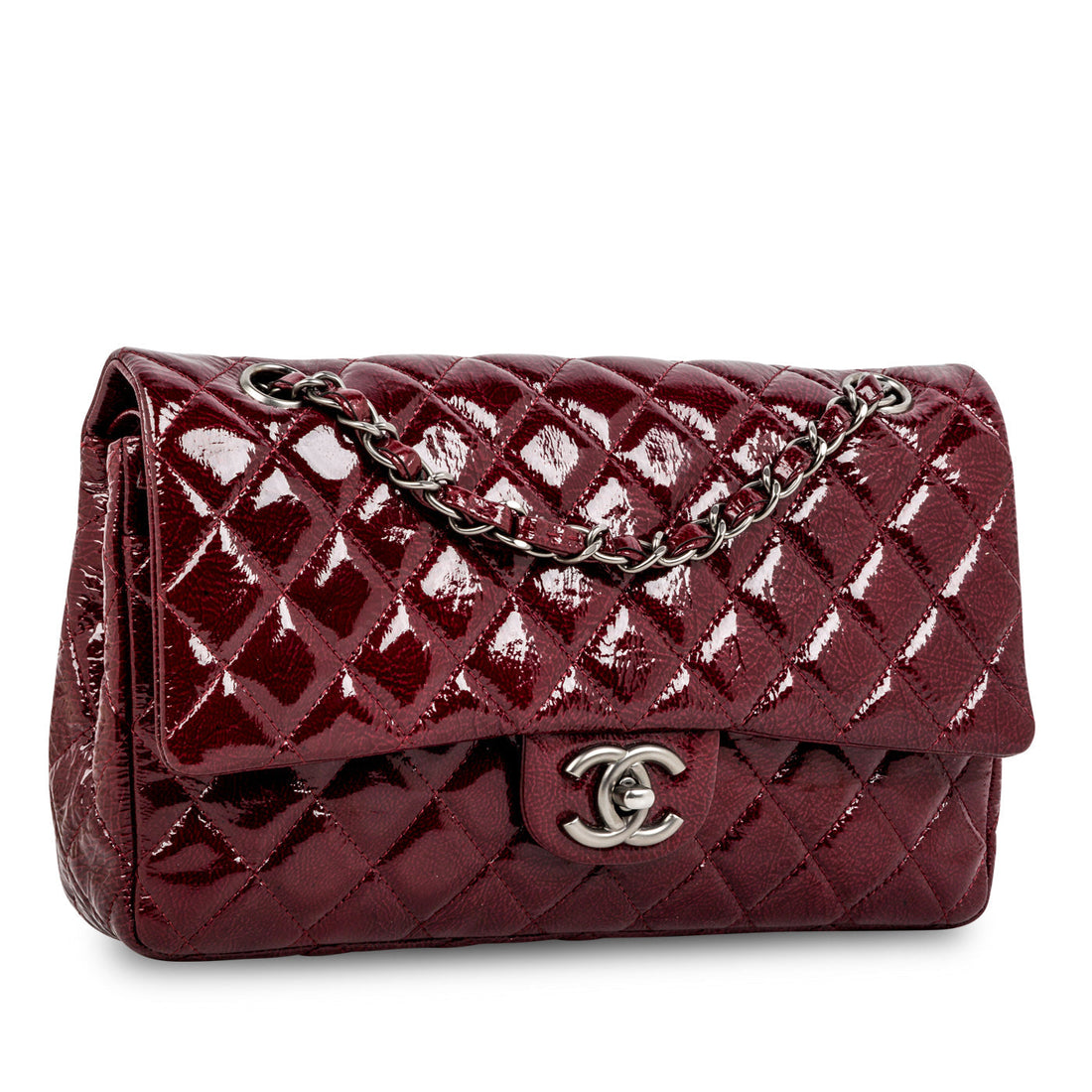 Classic Flap Bag - Medium - Patent - Shoulder Bags