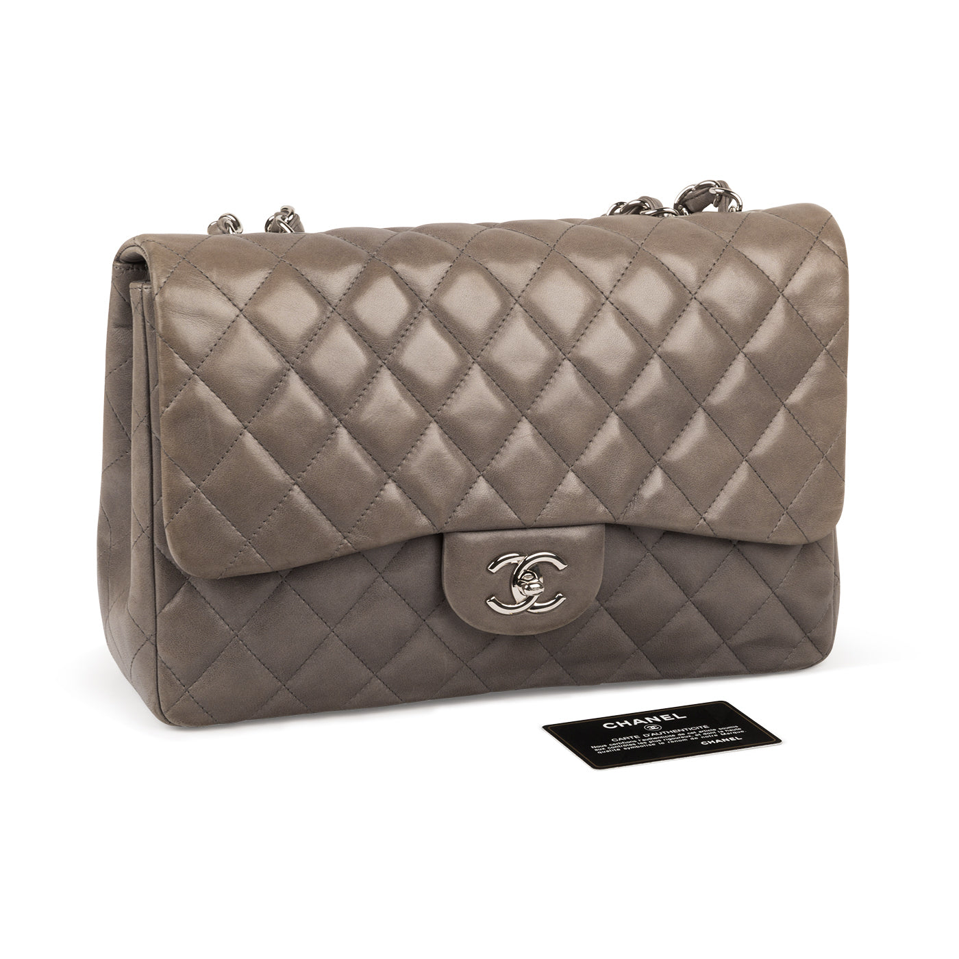 Classic Flap Bag - Jumbo - Single Flap - Shoulder Bags - 11