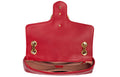 (WMNS) Gucci GG Marmont Gold Logo Distress Leather Chain Shoulder Messenger Bag Red Classic 443496-DTDIT-6433 - Shoulder Bags - 5