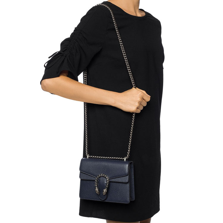 (WMNS) GUCCI Dionysus Chain Crossbody Bag Single Shoulder Bag Blue 421970-CAOGN-8205 - Shoulder Bags - 5