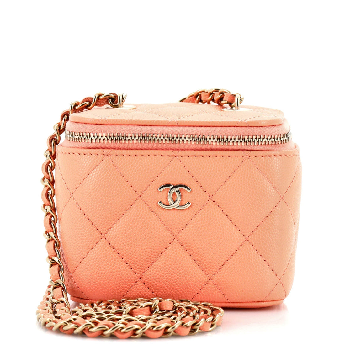 CHANEL Classic Vanity Case with Chain Quilted Caviar Mini - Handbag & Wallet Accessories