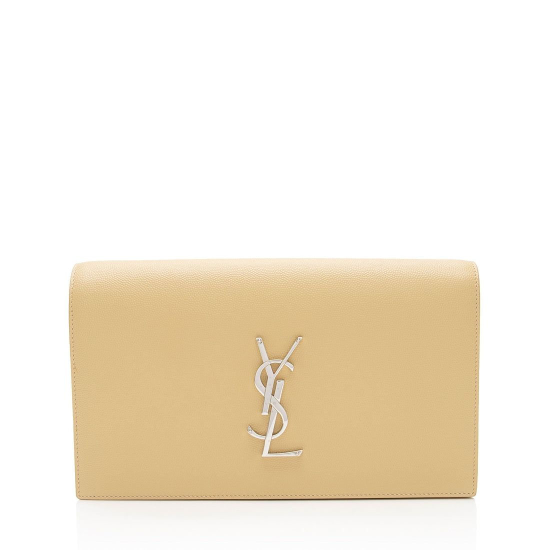 Saint Laurent Grain de Poudre Monogram Kate Clutch - women/handbags/clutches