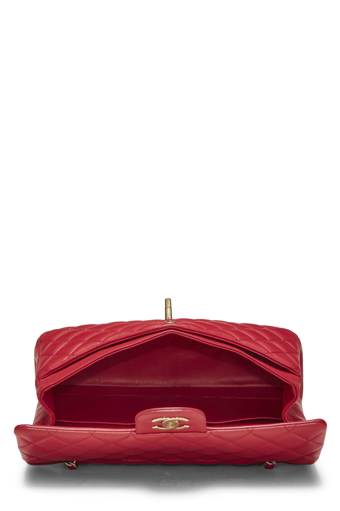 Chl,  Pink Quilted Lambskin Classic Double Flap Medium, Pink - Loose Stones