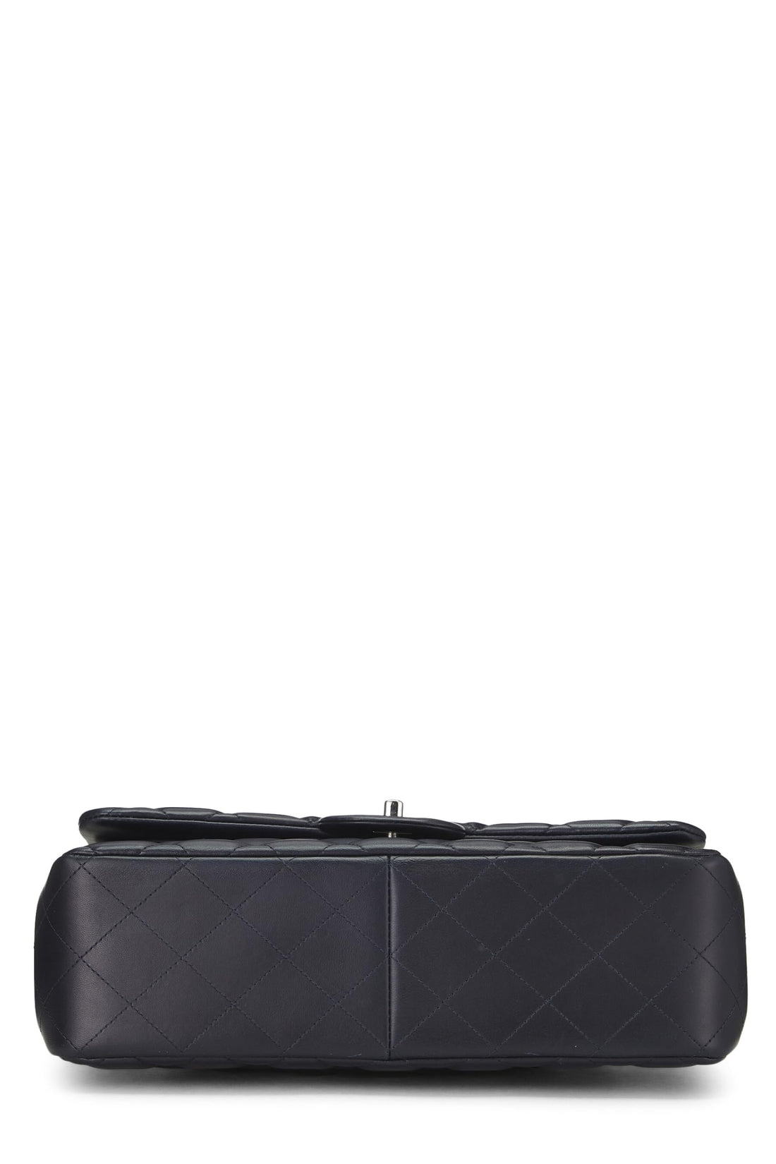 Chl,  Blue Quilted Lambskin New Classic Double Flap Jumbo, Blue - Loose Stones