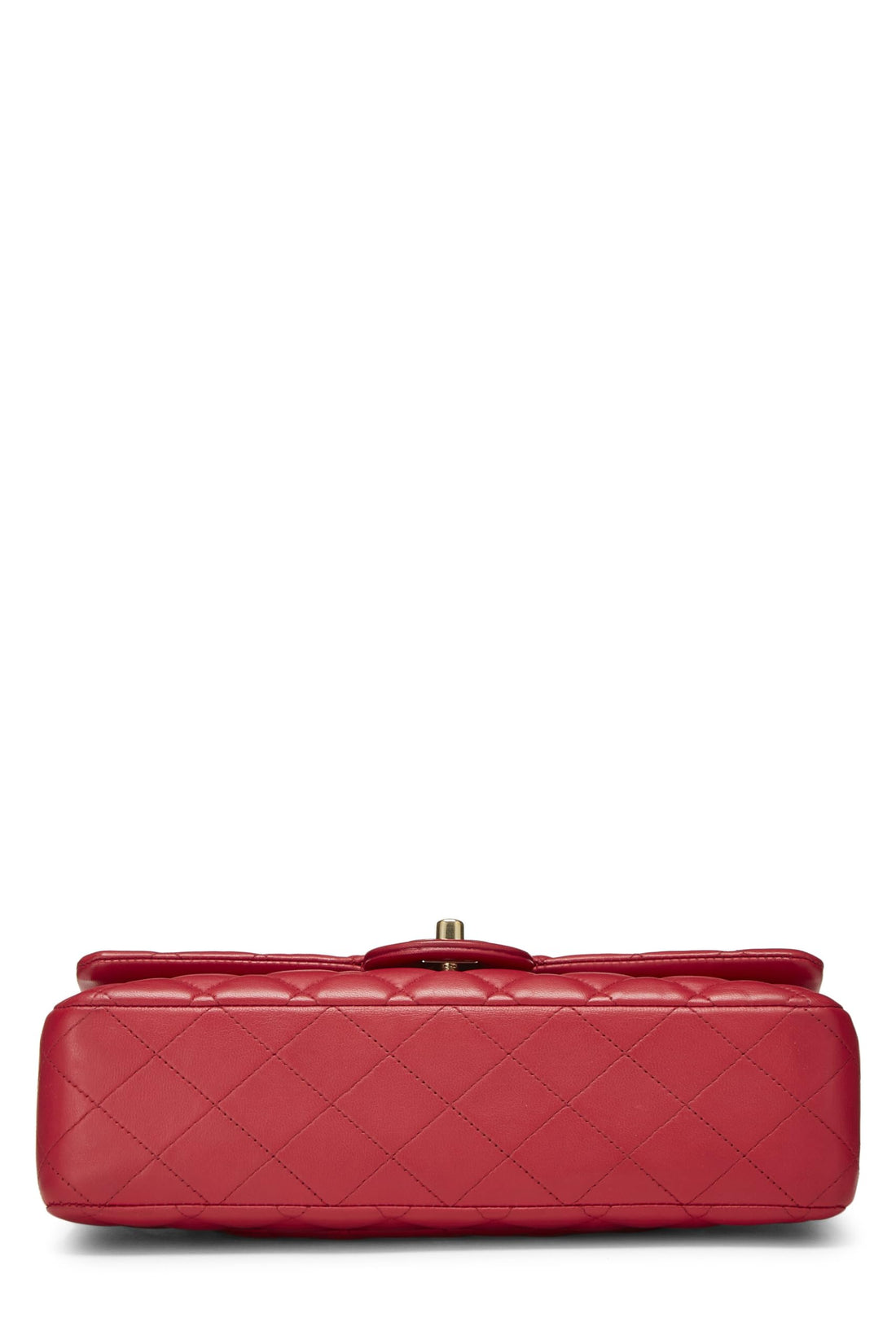 Chl,  Pink Quilted Lambskin Classic Double Flap Medium, Pink - Loose Stones