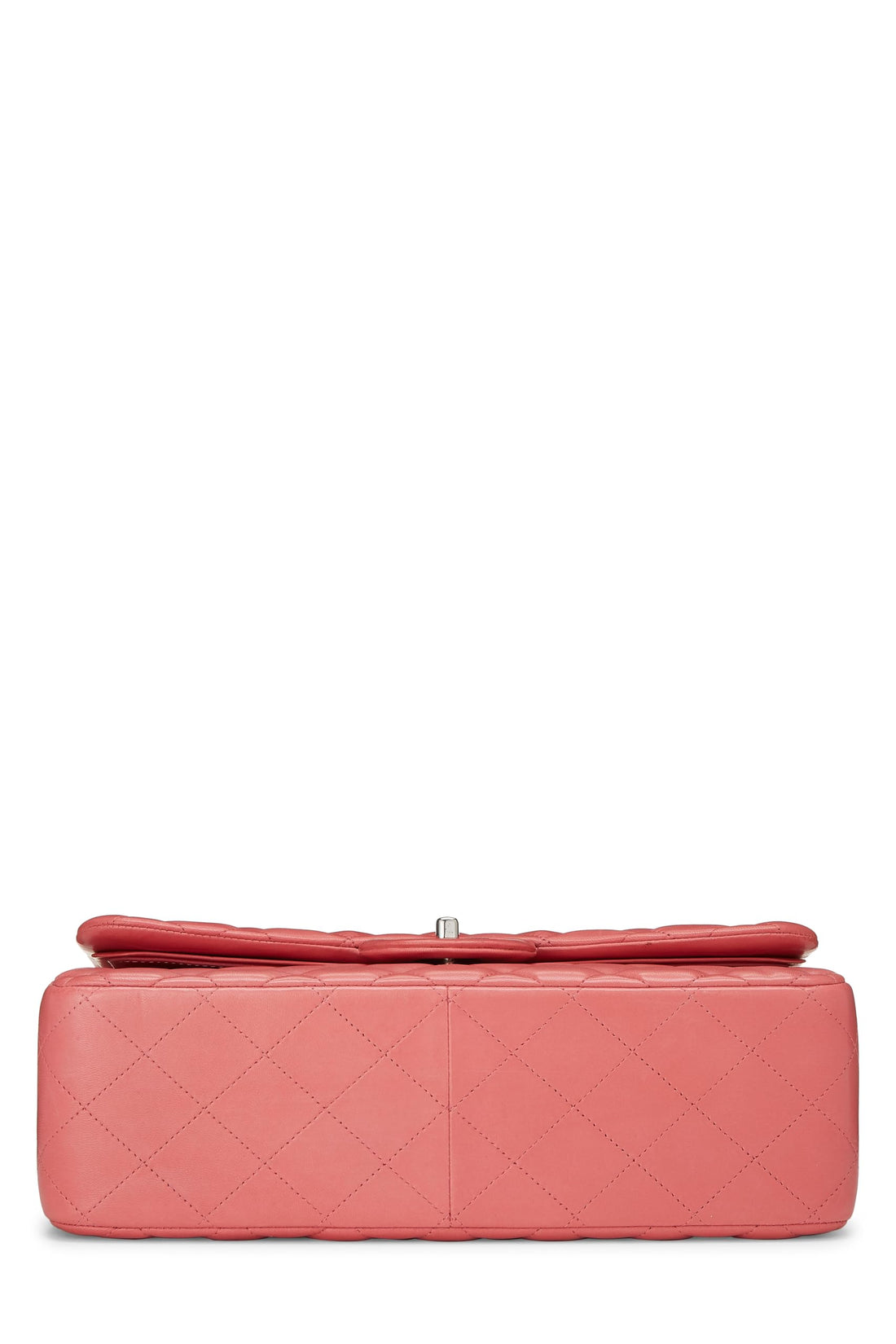 Chl,  Pink Quilted Lambskin New Classic Double Flap Jumbo, Pink - Loose Stones