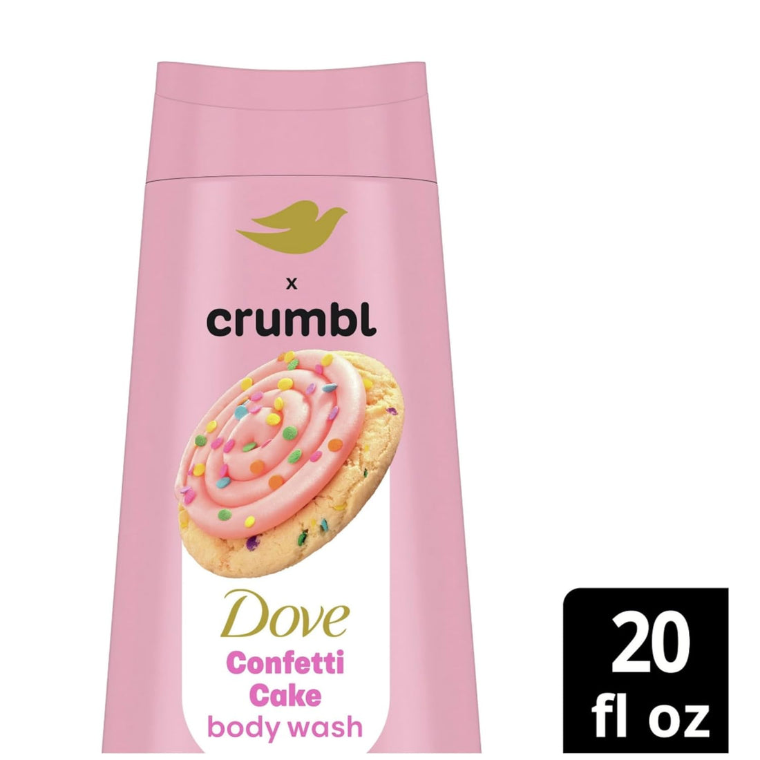 Dove Moisturizing Body Wash & Scrub | Confetti Cake Scent | 20oz Wash + 15oz Scrub | Limited Edition