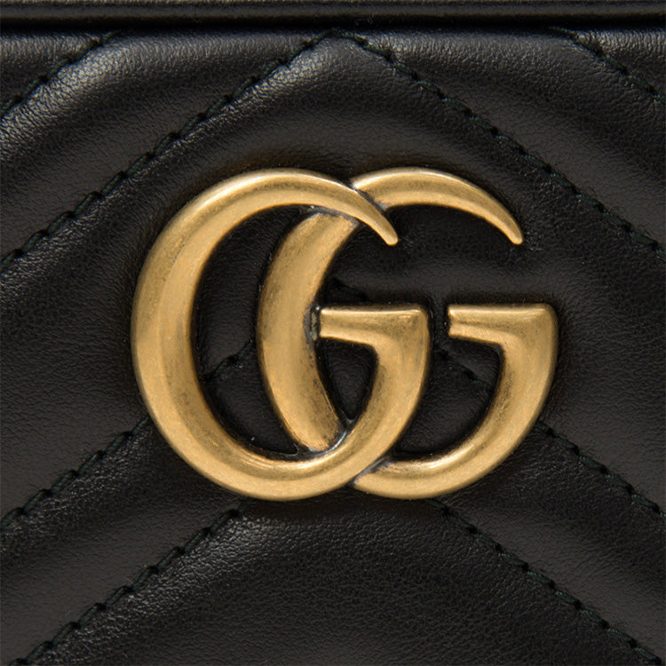 (WMNS) Gucci GG Marmont Logo Messenger Bag Black Classic 448065-DTD1T-1000 - Shoulder Bags - 6