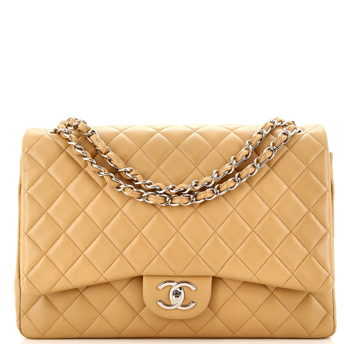CHANEL Classic Double Flap Bag Quilted Lambskin Maxi - Handbag & Wallet Accessories