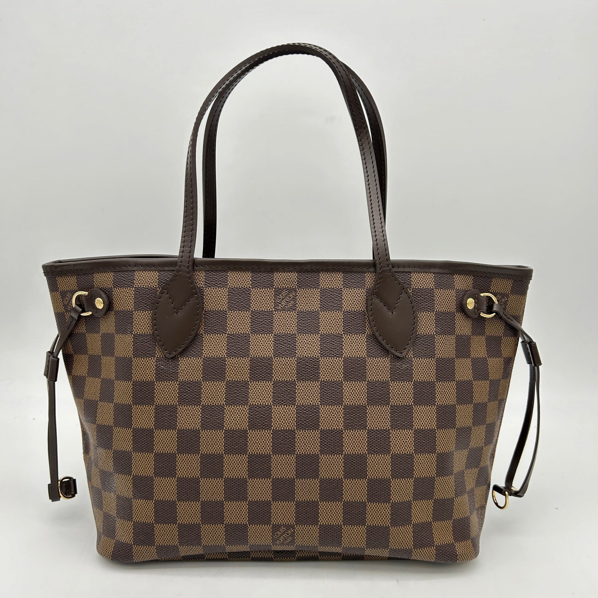 Louis Vuitton Neverfull PM Damier Ebene Tote Bag Brown - Handbags - 3
