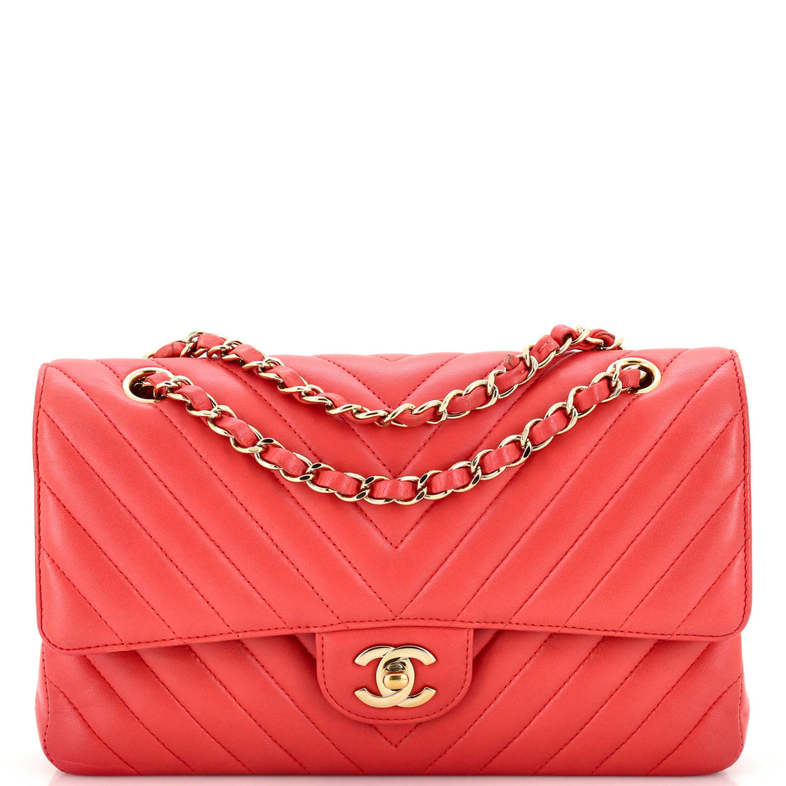 CHANEL Classic Double Flap Bag Chevron Lambskin Medium - Handbag & Wallet Accessories