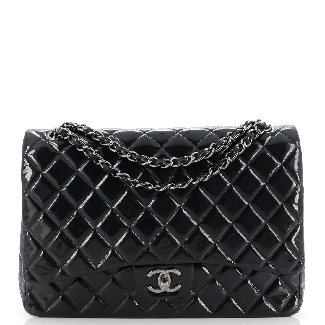 CHANEL Classic Double Flap Bag Quilted Patent Maxi - Handbag & Wallet Accessories