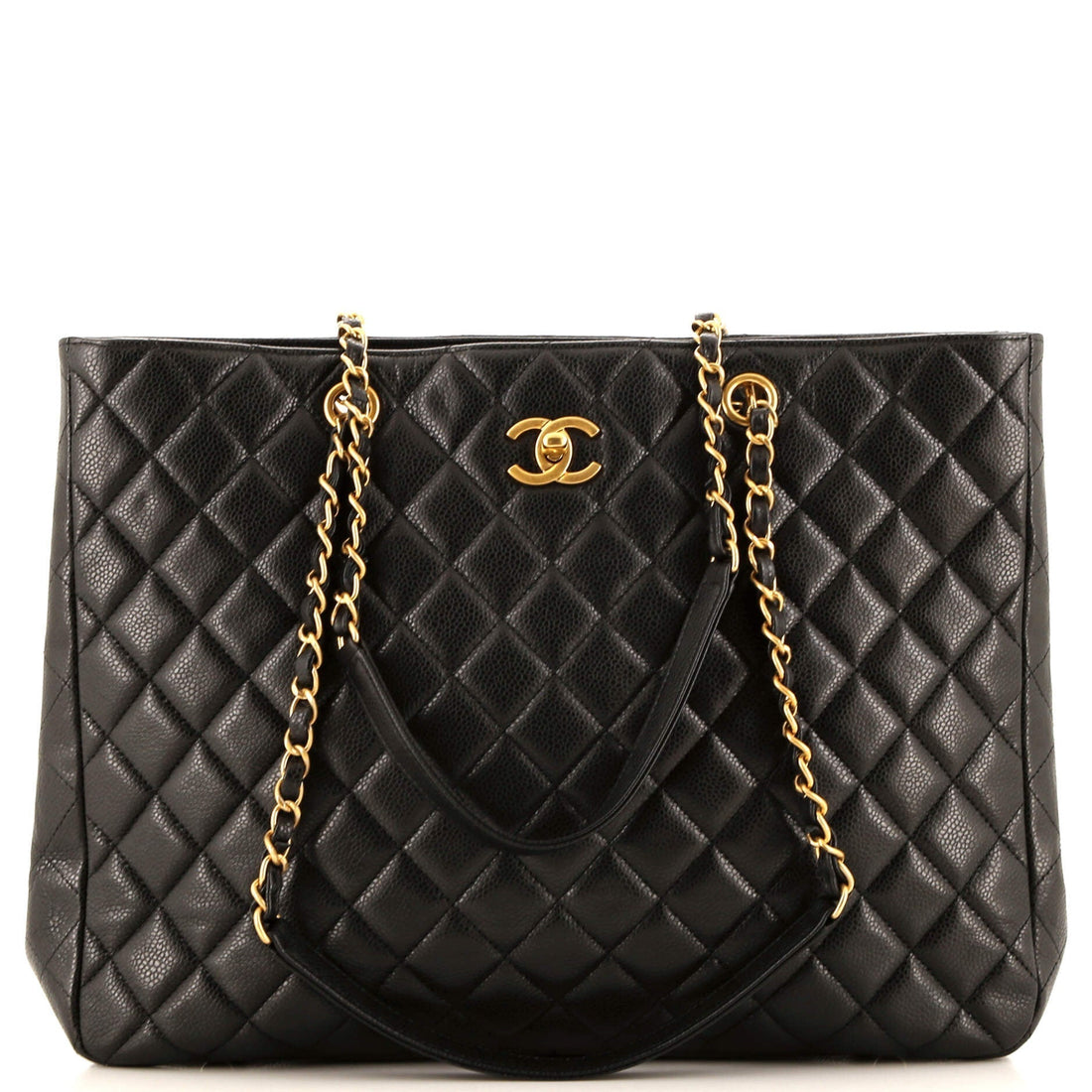 CHANEL Classic CC Shopping Tote Quilted Caviar Large - Handbag & Wallet Accessories