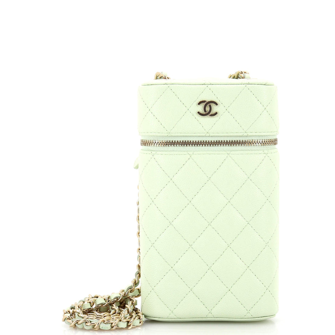 CHANEL Classic Vanity Phone Holder with Chain Quilted Caviar - Handbag & Wallet Accessories