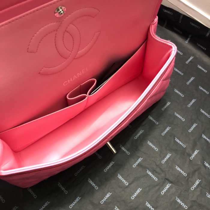 Chanel Classic Double Flap 25 Shoulder Bag Hot Pink - Bag