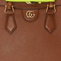 (WMNS) GUCCI Diana Series Tote Leather SingleShoulderMessengerHandholdBag SmallSize Brown 660195-17QDT-2582 - Handbag - 7