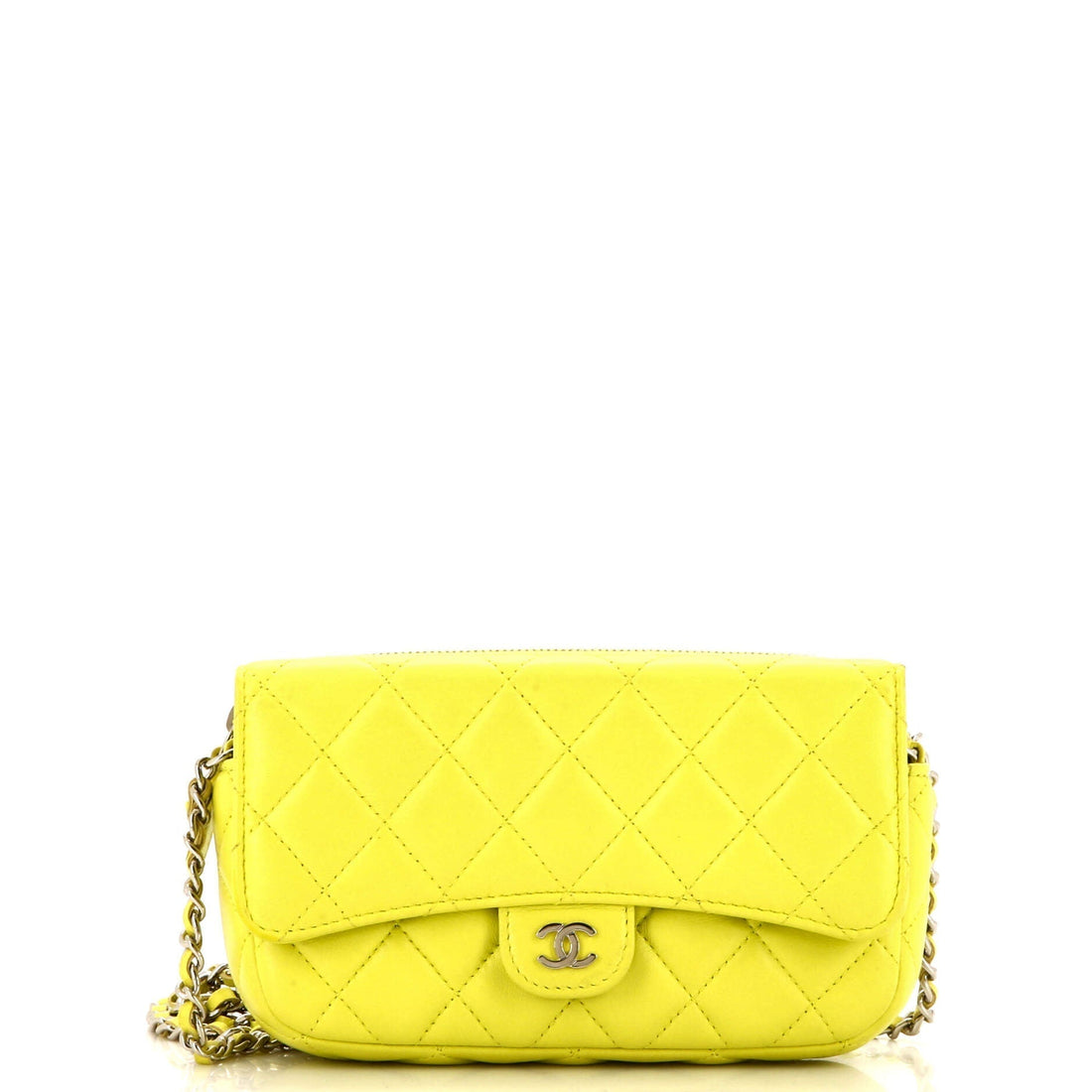 CHANEL Classic Flap Phone Holder with Chain Quilted Lambskin - Handbag & Wallet Accessories