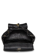 Chl,  Black Quilted Lambskin 'CC' Classic Backpack Small, Black - Loose Stones