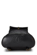 Chl,  Black Quilted Lambskin 'CC' Classic Backpack Small, Black - Loose Stones - 2