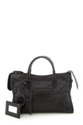 Balenciaga Black City Classic Studs Leather Handbag - Handbag - 7
