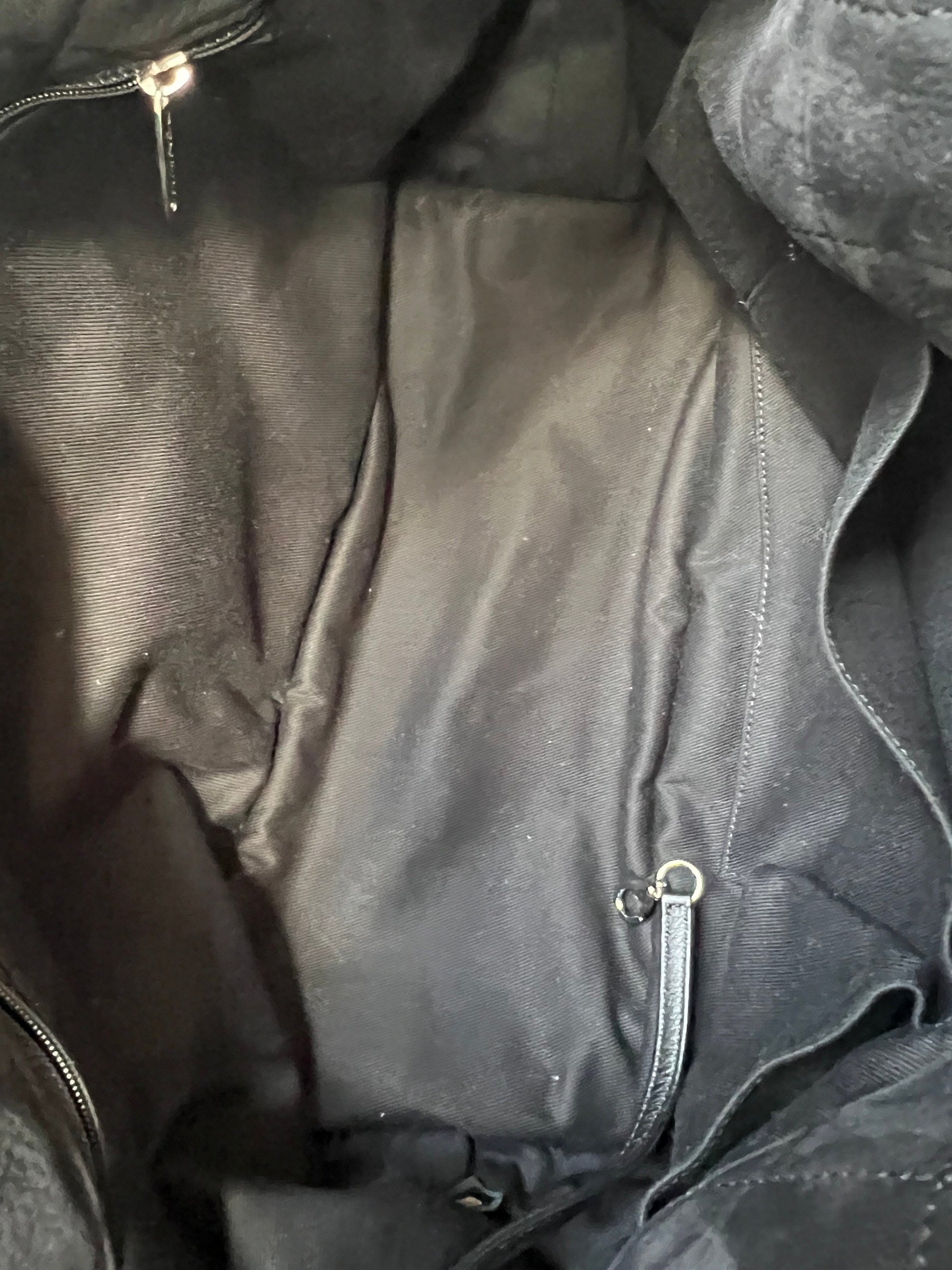 Chanel Natural Beauty Tote in Black Suede Nubuck Caviar with Silver Hardware - 21