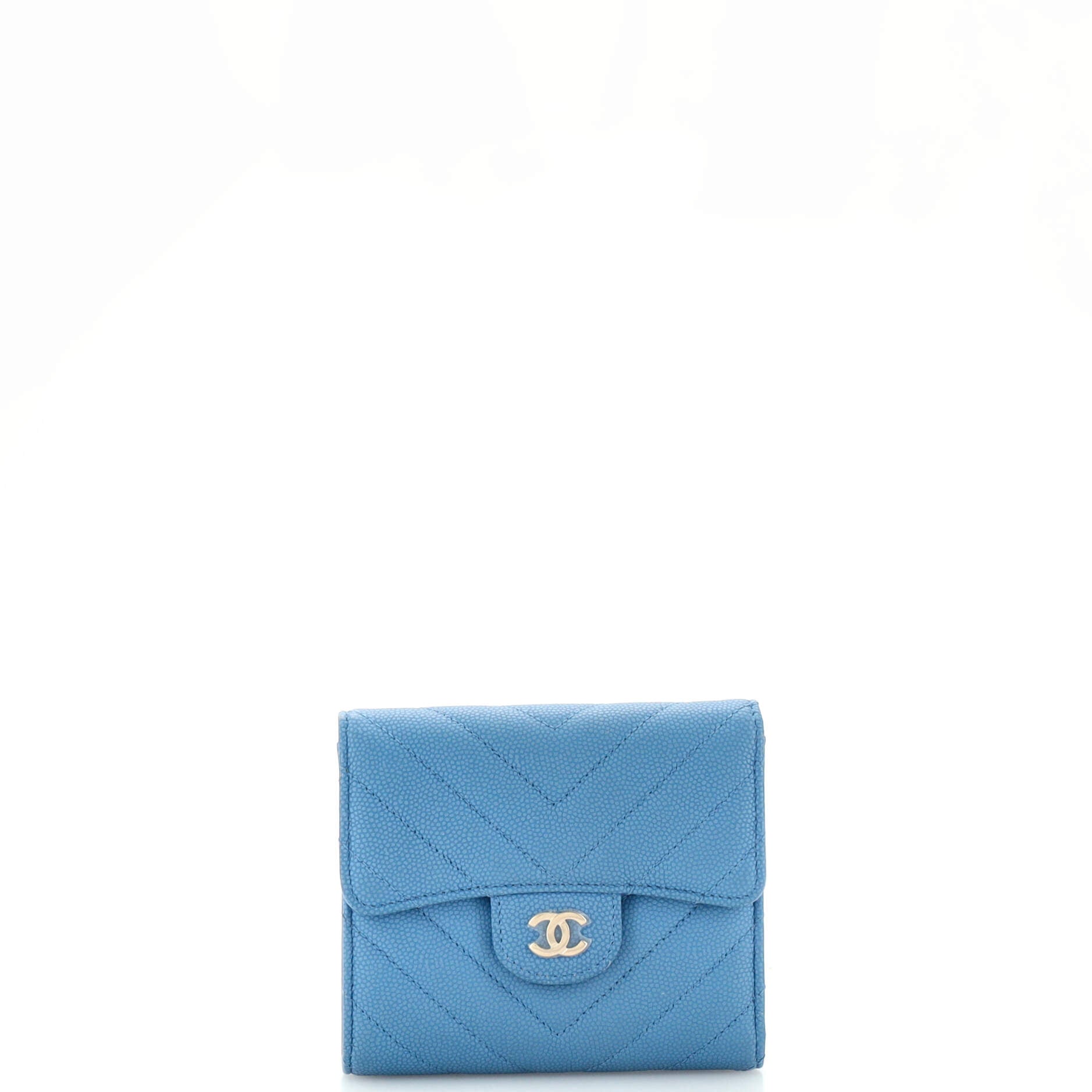 CHANEL CC Compact Classic Flap Wallet Chevron Caviar - Handbag & Wallet Accessories