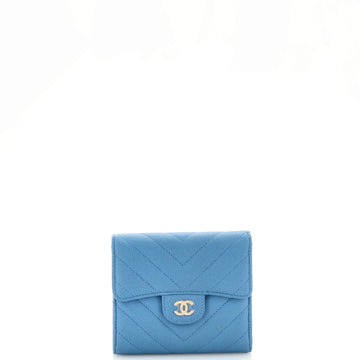 CHANEL CC Compact Classic Flap Wallet Chevron Caviar - Handbag & Wallet Accessories