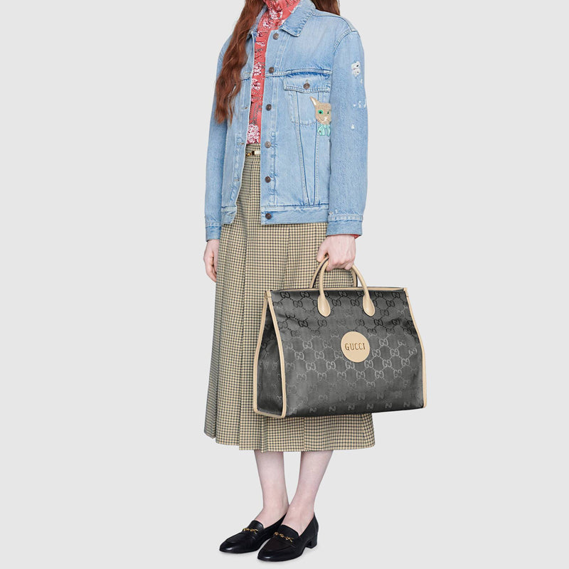 (WMNS) GUCCI Logo PatternPrint Off The GridSeries Tote HandholdBag DarkGray 630353-H9HAN-1263 - Handbag - 8