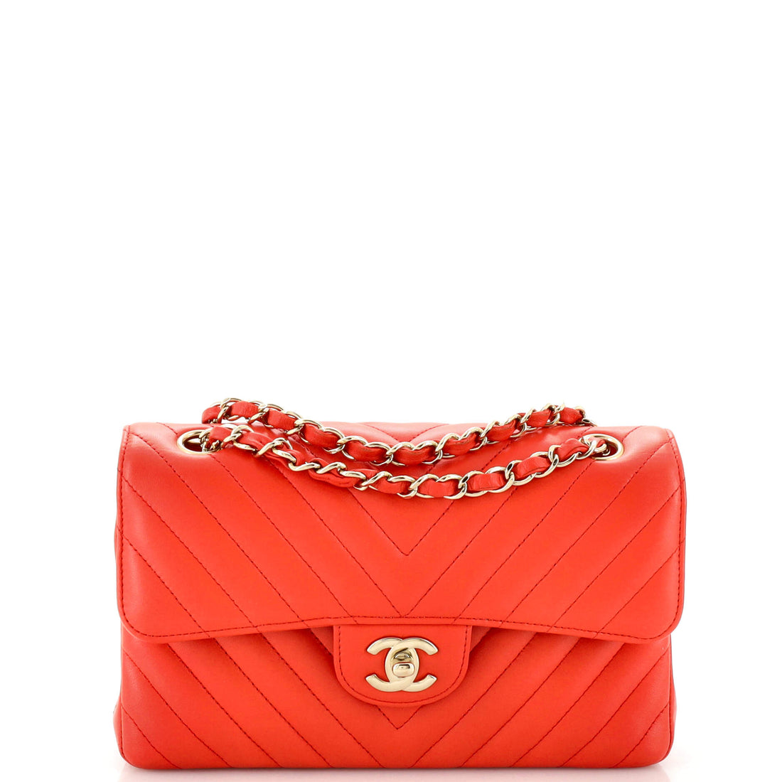 CHANEL Classic Double Flap Bag Chevron Lambskin Small - Handbag & Wallet Accessories