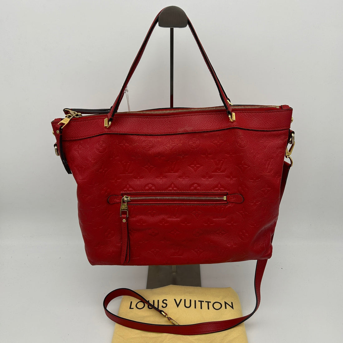 Louis Vuitton Monogram Empreinte Bastille PM Red Tote Bag - Handbags