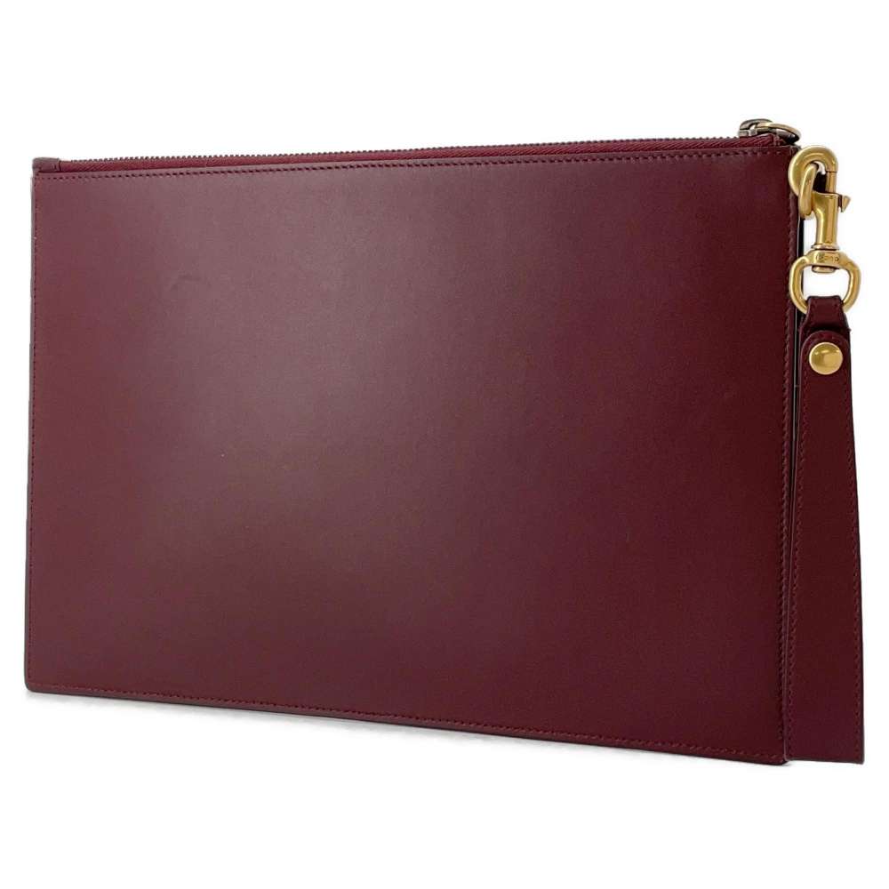 GUCCI Animalier Clutch Bag Bordeaux 428724 Leather - Bags - 2