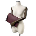 GUCCI Animalier Clutch Bag Bordeaux 428724 Leather - Bags - 4