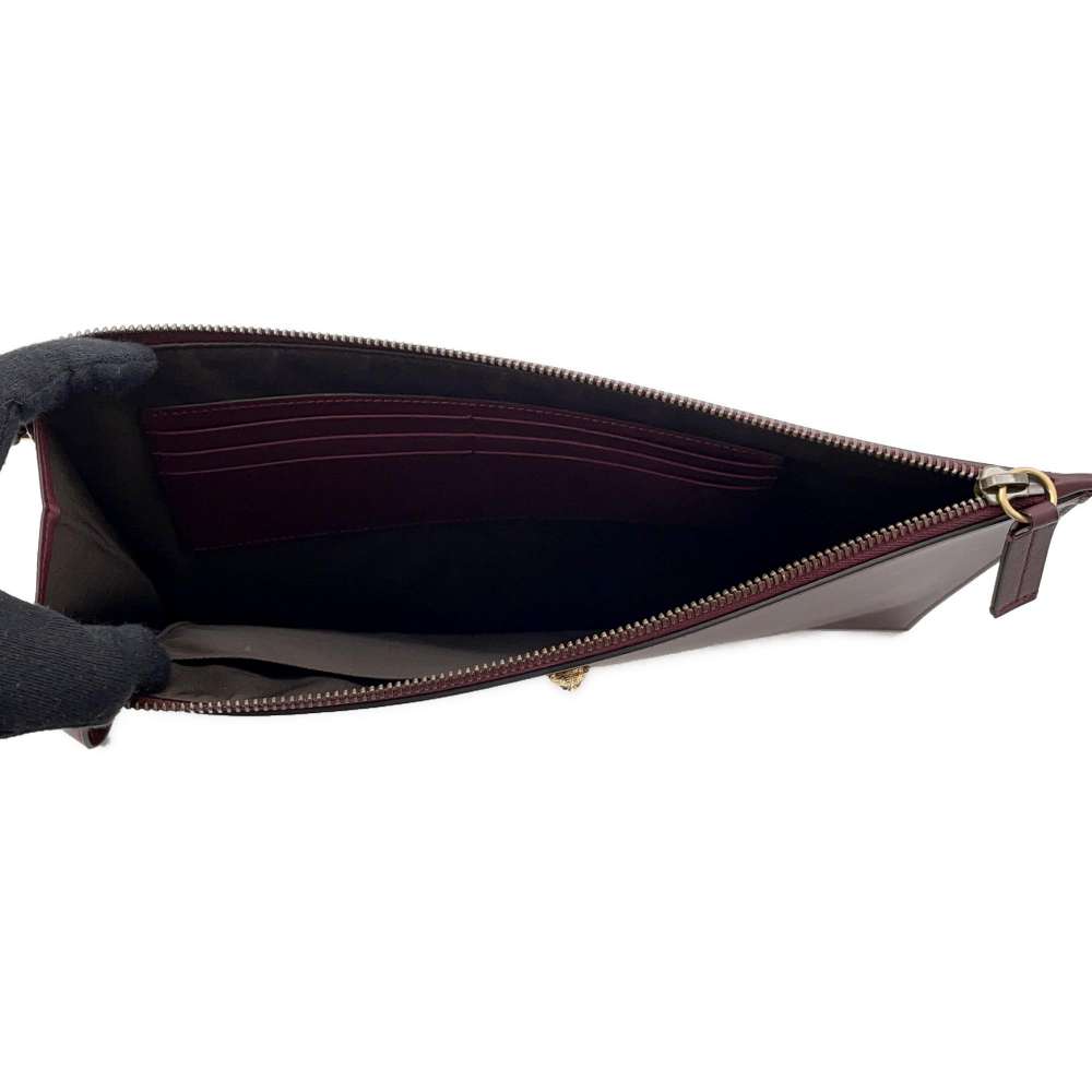 GUCCI Animalier Clutch Bag Bordeaux 428724 Leather - Bags - 5