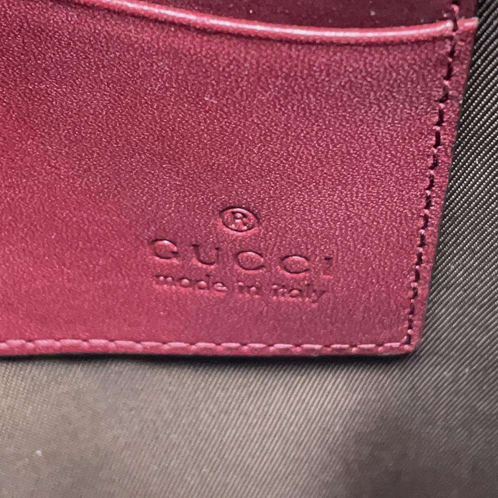 GUCCI Animalier Clutch Bag Bordeaux 428724 Leather - Bags - 9