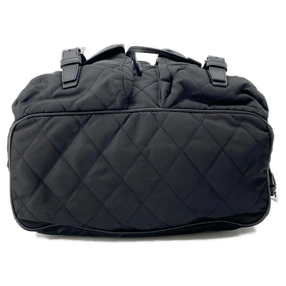 PRADA Quilted Backpack Black 1BZ811 Nylon