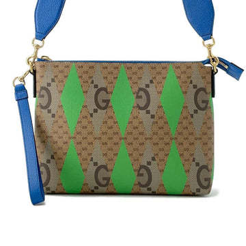 GUCCI Jumbo GG Supreme Messenger Bag Brown/Multicolor 696009 PVC - Bags