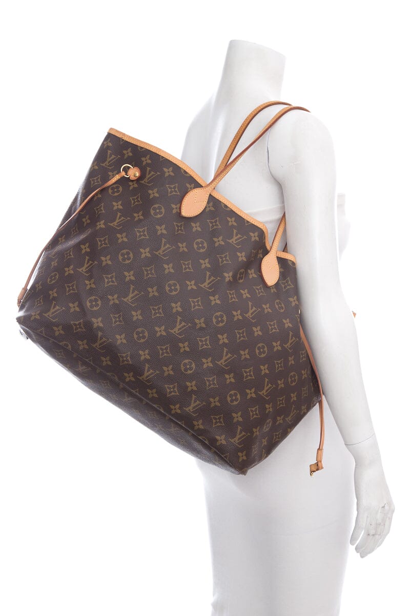 Louis Vuitton 2012  Brown Monogram Neverfull GM Tote - Handbag