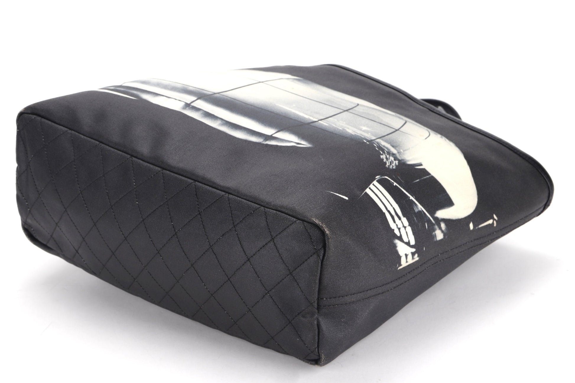 CHANEL KARL LAGERFELD LE MOBILE ART BLACK COATED CANVAS TOTE (1257xxxx), WITH , NO DUST COVER - Bags - 3