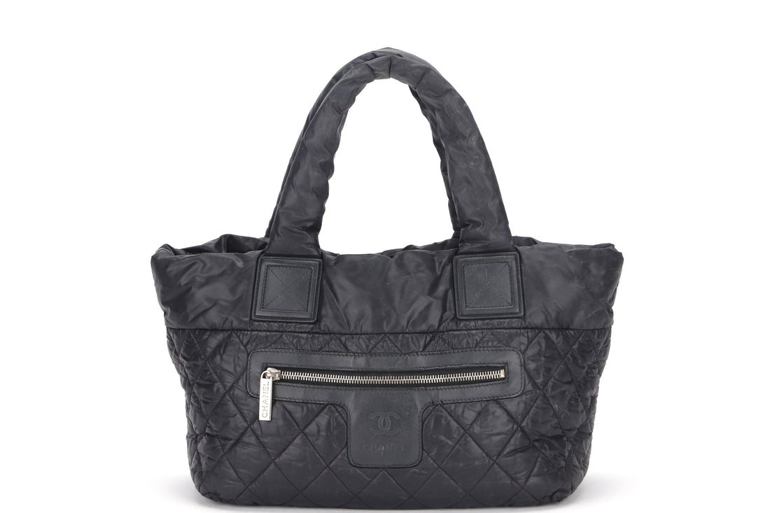 CHANEL COCO COCOON BLACK NYLON PM TOTE (1668xxxx), NO  & DUST COVER - Bags