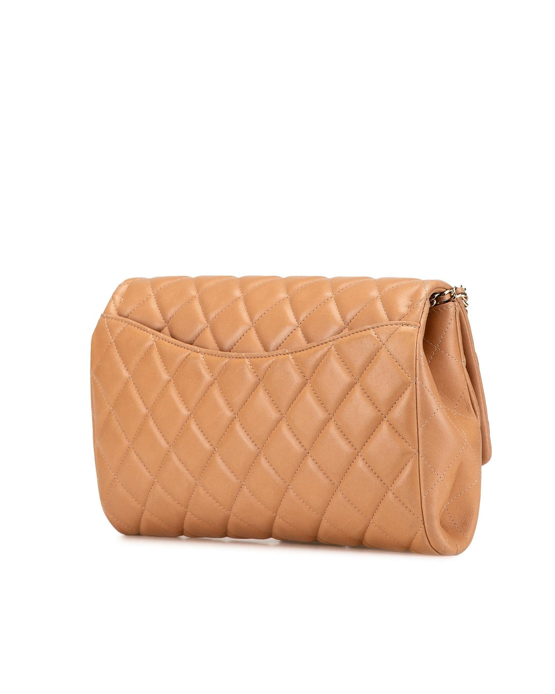 Quilted Lambskin Leather Clutch with Chain and CC Turn-Lock Closure - Handbags, Wallets & Cases