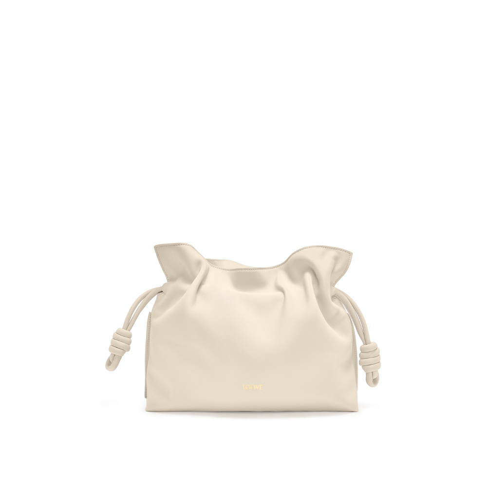 Angora Flamenco Clutch In Nappa Calfskin Leather Crossbody Bag for Women