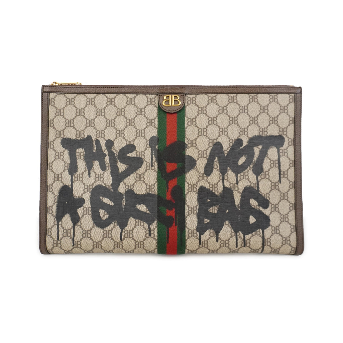 Gucci x Balenciaga 'The Hacker Project Graffiti Pouch' - Handbags