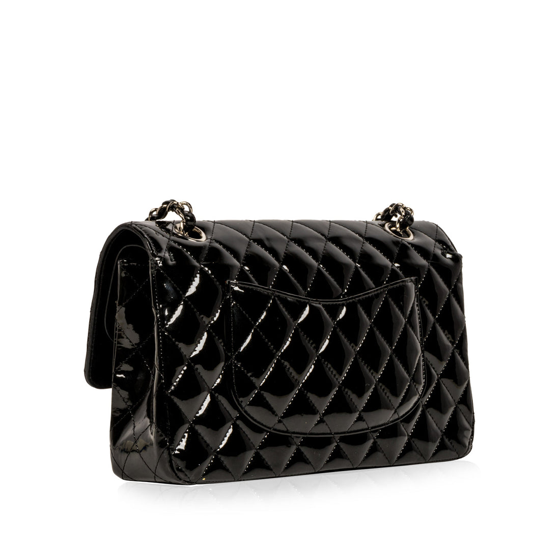 Classic Flap Bag - Medium - Patent Black - Shoulder Bags