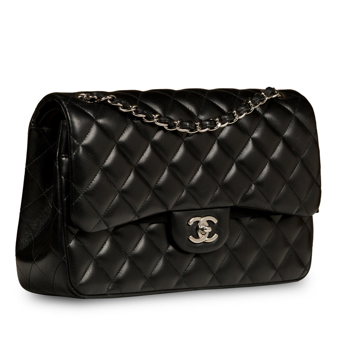 Classic Flap Bag - Jumbo - SHW - Shoulder Bags