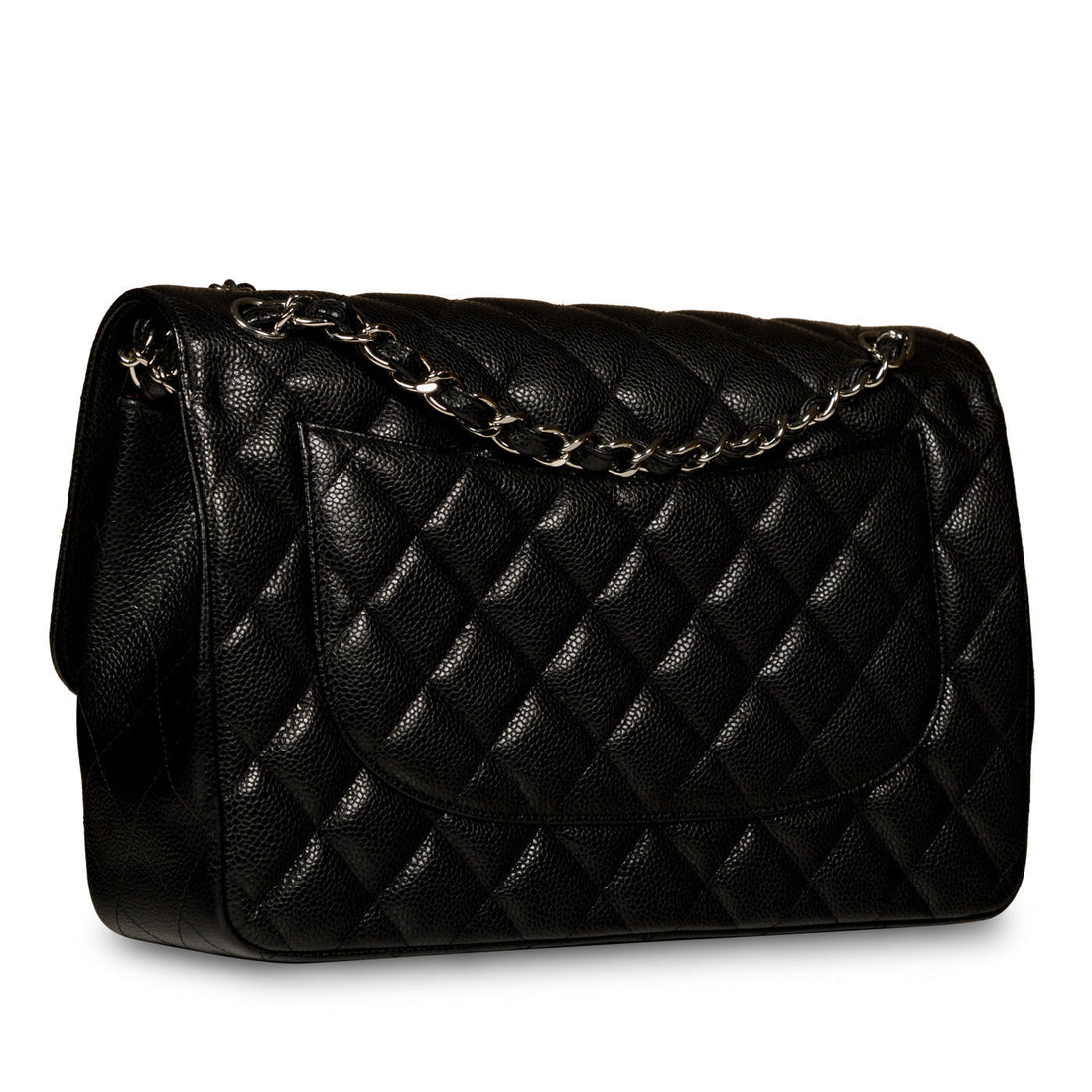 Classic Flap Bag - Jumbo - SHW - Shoulder Bags